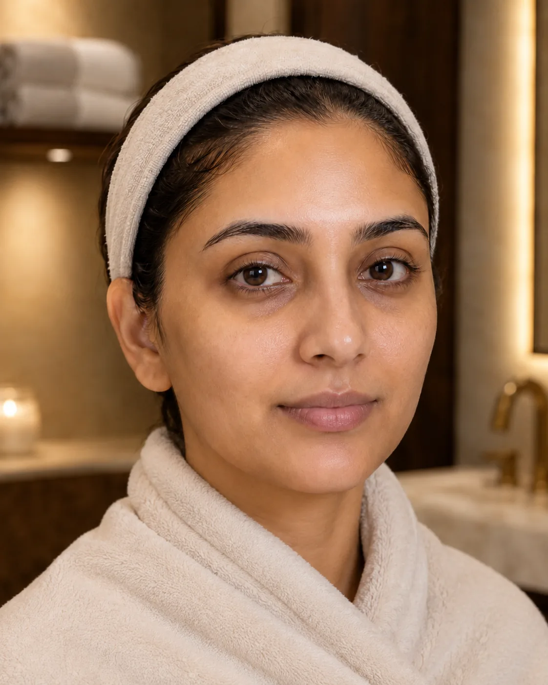 Before facial glow treatment at HM Beauty Lounge