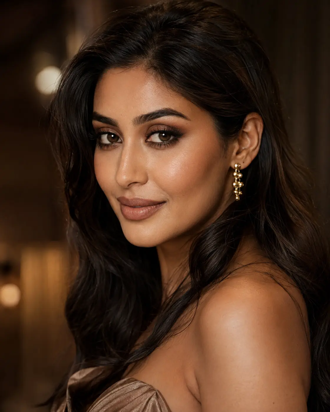 Elegant event-ready makeup look at HM Beauty Lounge