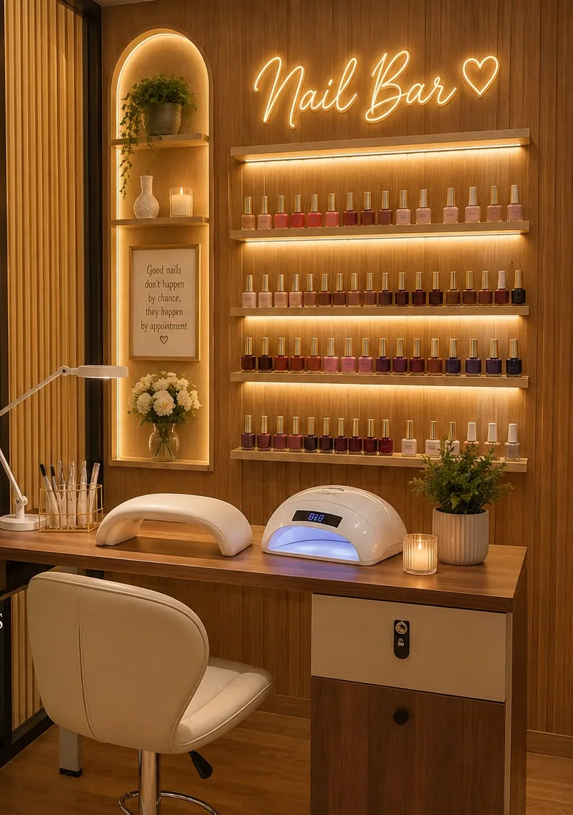 Nail bar at HM Beauty Lounge