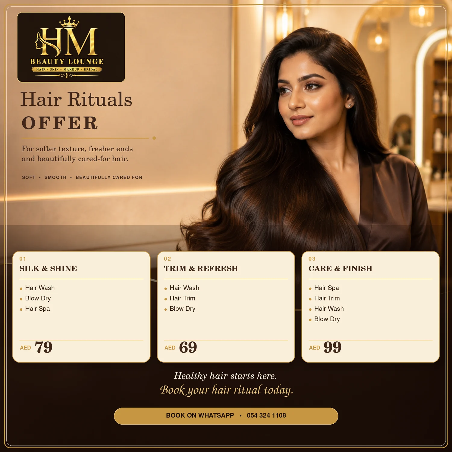 HM Beauty Lounge hair rituals offer